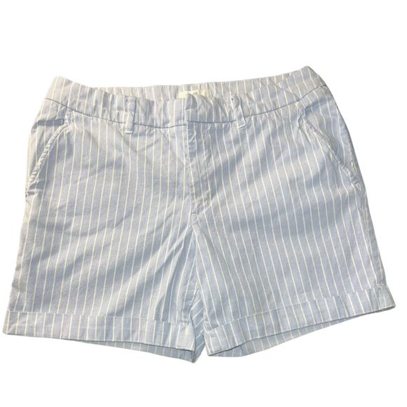 H&M Pants - H&M Short Blue Chino Shorts White Stripes Size 10